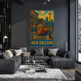 New Orleans Nightscape Poster