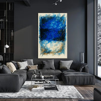 Abstract Blue Horizons Abstract Poster