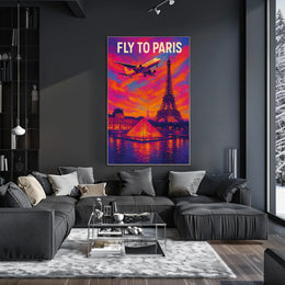 Fly To Paris Poster