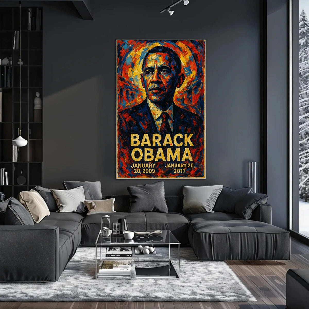 Barack Obama 44th President of the United States Glitch Hop Art Poster