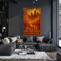 Dallas Lone Star Lights Poster