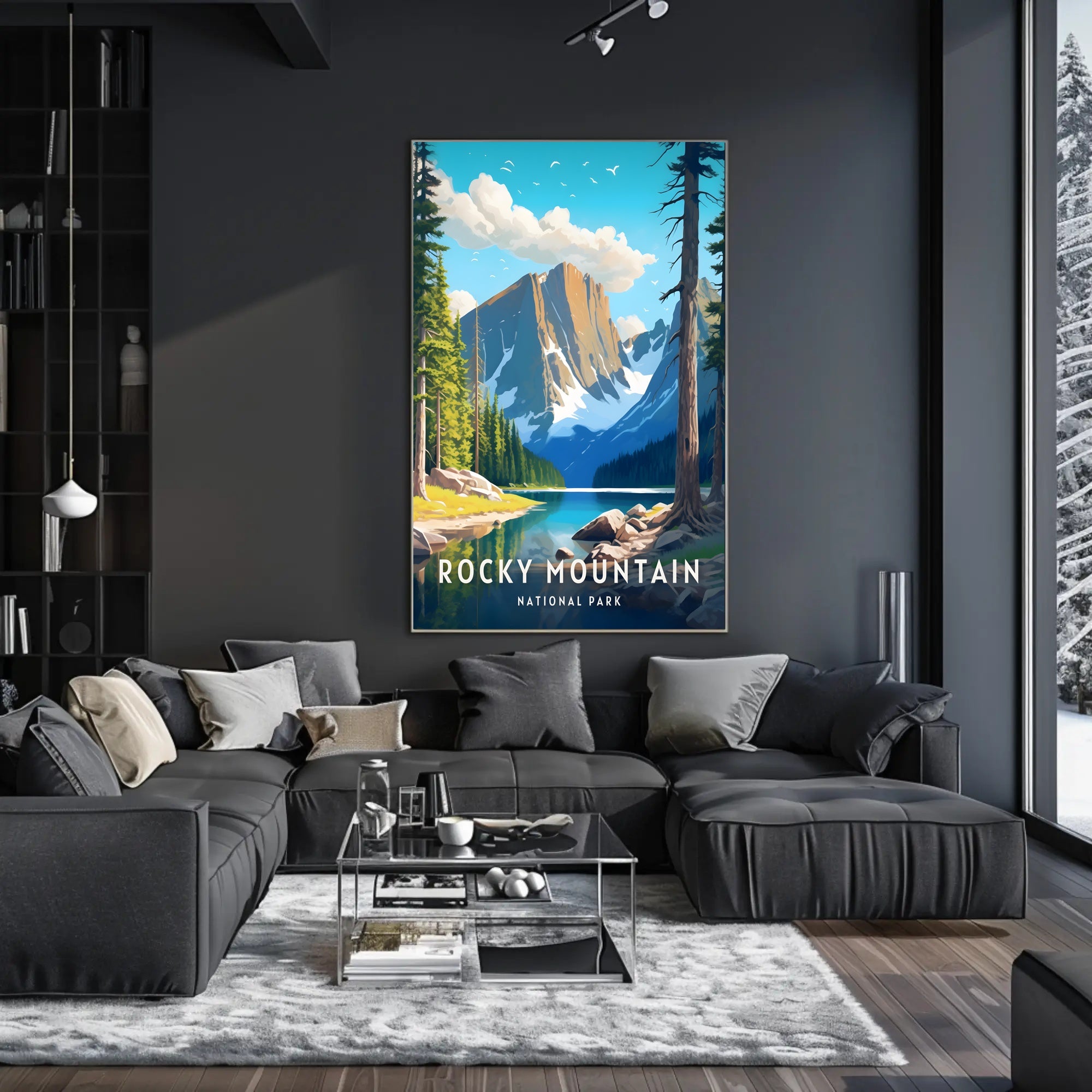 Rocky Mountain National Park Scenic Poster Print