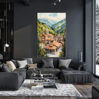 Bulgaria Rila Monastery Mountain View Poster