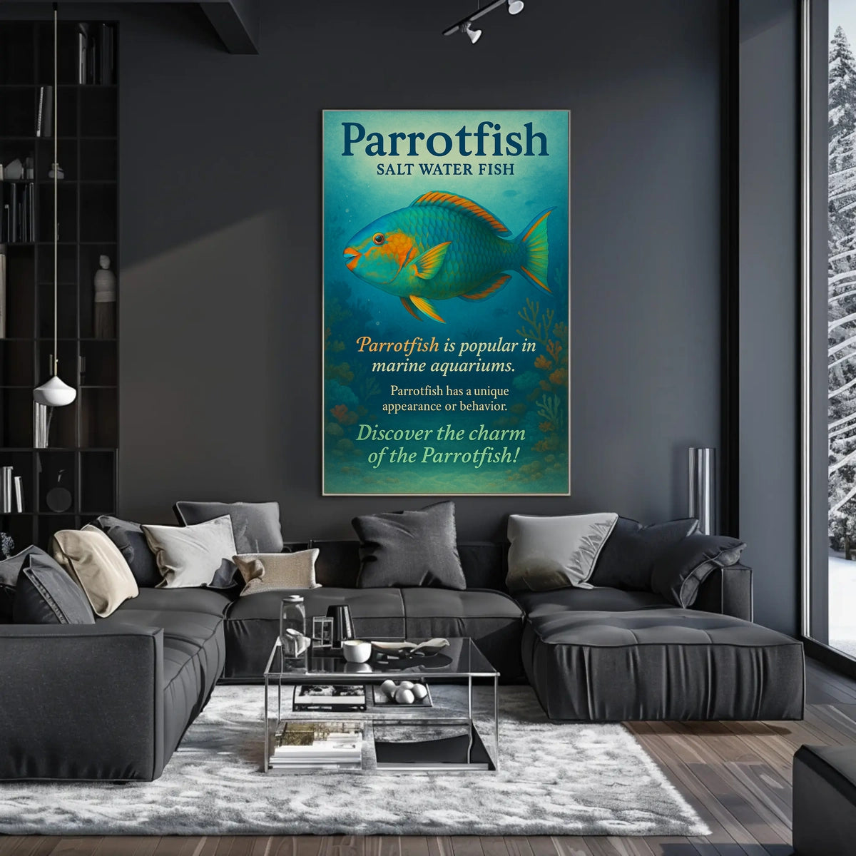 Discover the Charm of the Parrotfish Poster