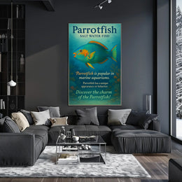 Discover the Charm of the Parrotfish Poster