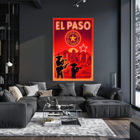 El Paso Cityscape Poster PosterGoat
