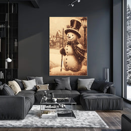 Winter Wonderland Snowman Poster