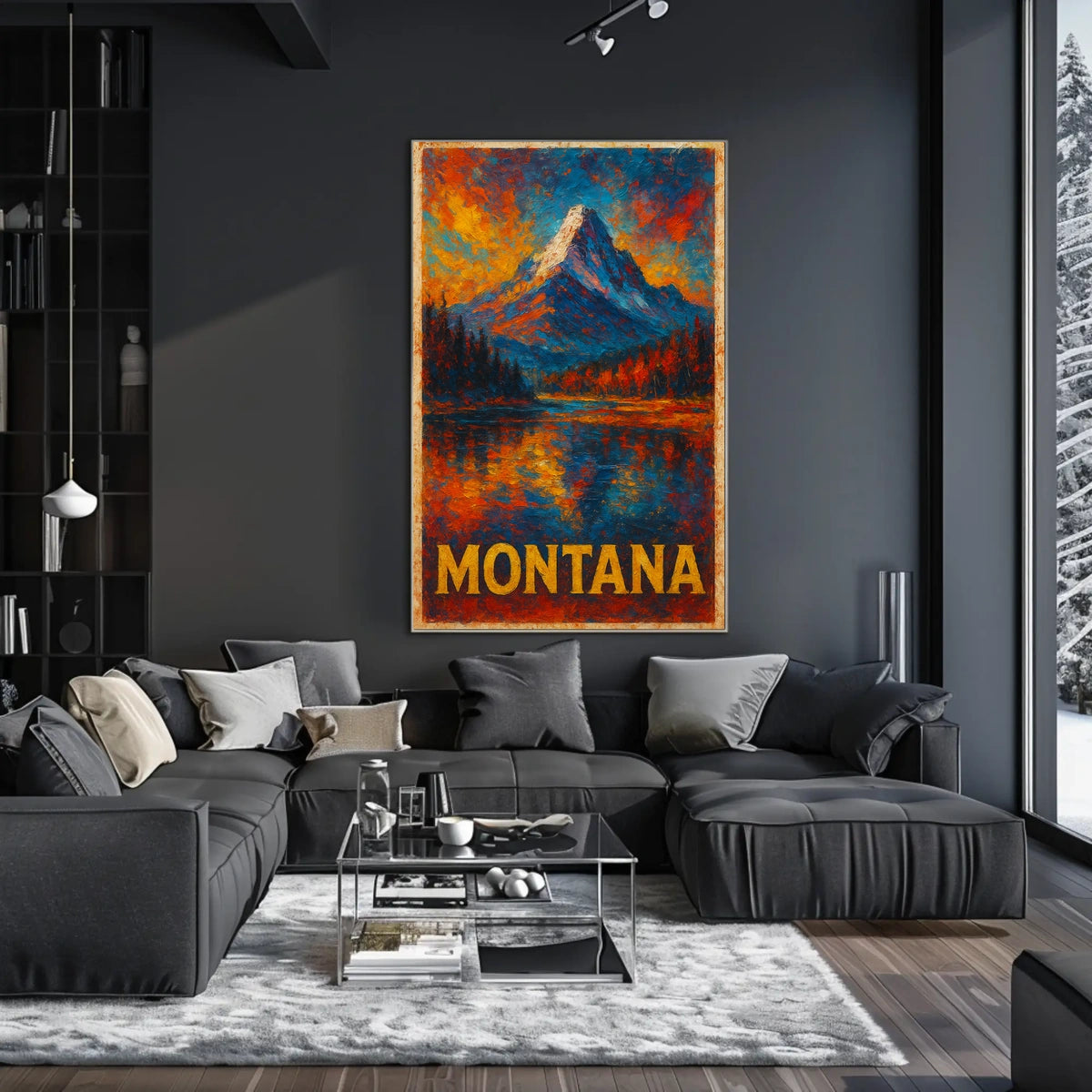 Montana Landscape Wanderlust Decor Poster