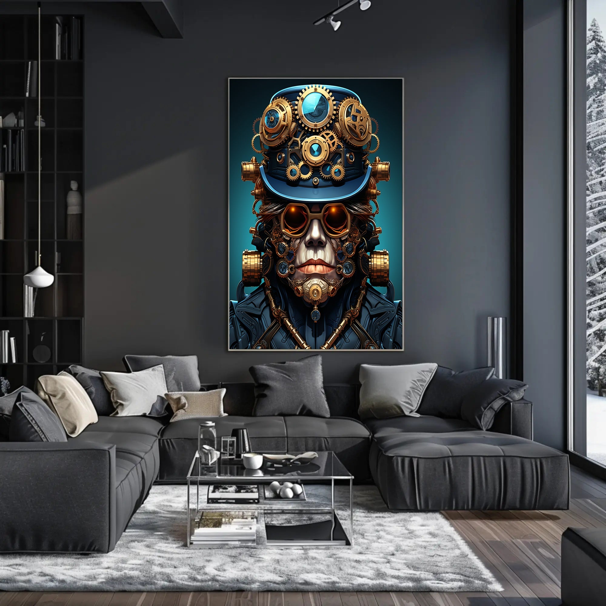 Steampunk Visionary Poster PosterGoat