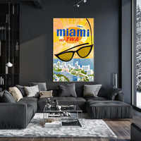 Fly Twa To Miami Poster