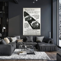 Quality Beef Vintage Educational Poster PosterGoat