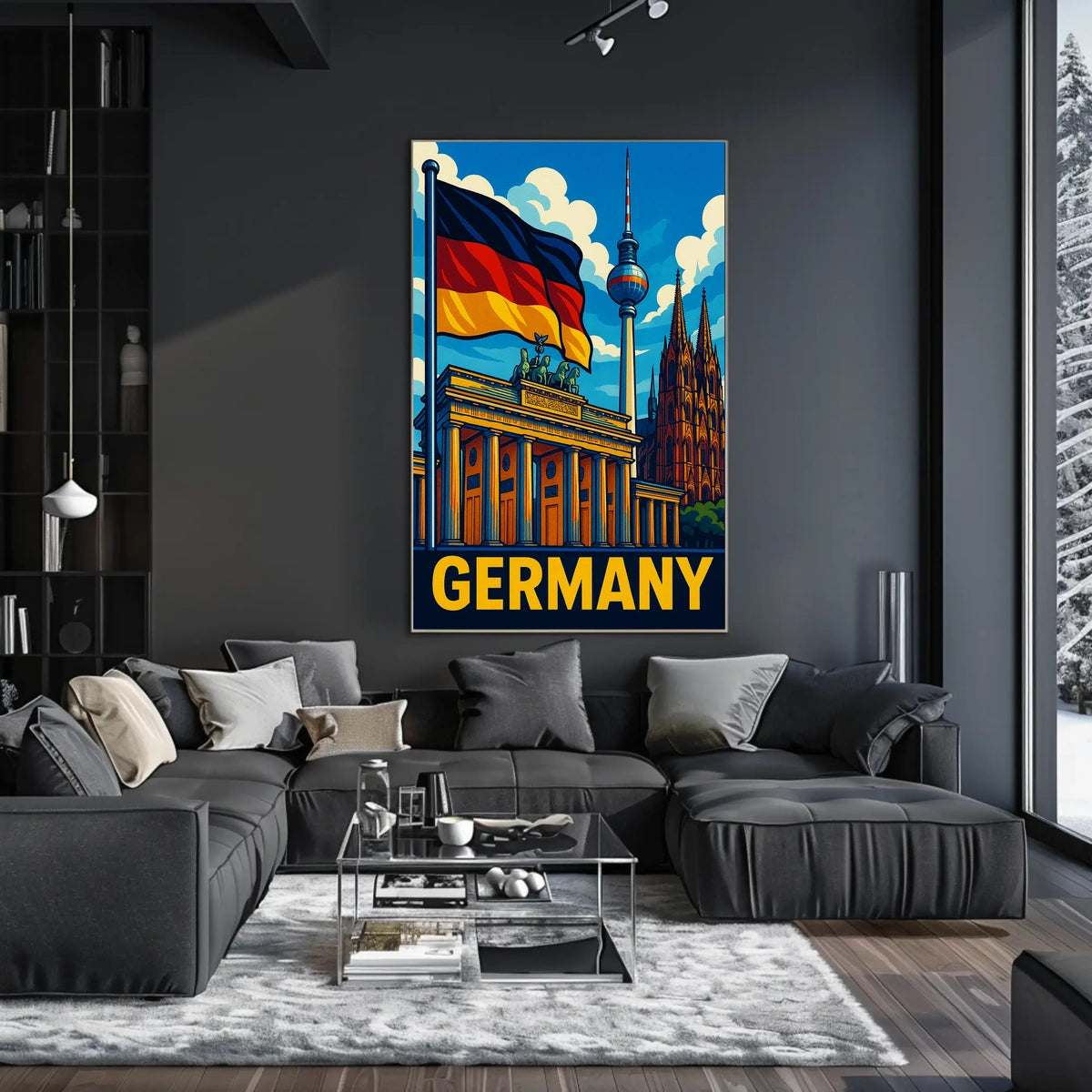Germany Iconic Landmarks Poster