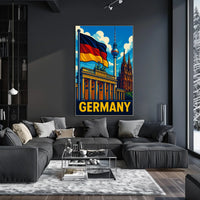 Germany Iconic Landmarks Poster