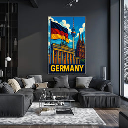 Germany Iconic Landmarks Poster