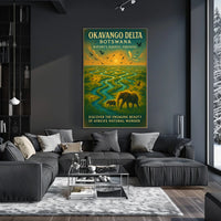 Okavango Delta Natures Aquatic Paradise Poster