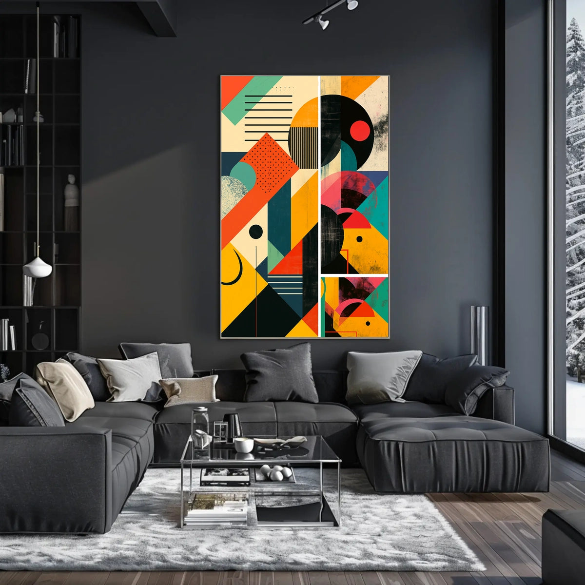 Geometric Abstraction Abstract Poster