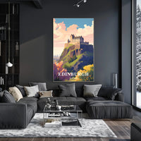 Edinburgh Castle Travel Poster