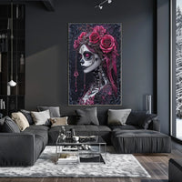 Día de los Muertos Skeleton Art Cultural Poster