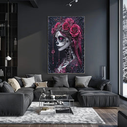 Día de los Muertos Skeleton Art Cultural Poster