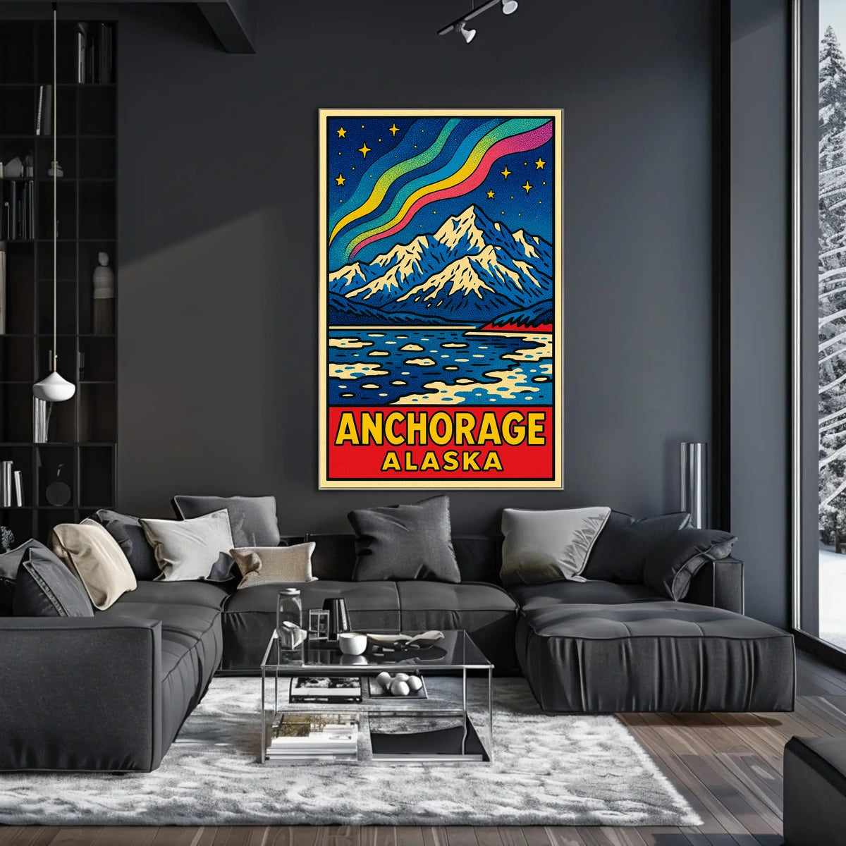 Anchorage, Alaska A Vibrant Landscape Poster