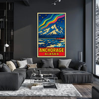 Anchorage, Alaska A Vibrant Landscape Poster
