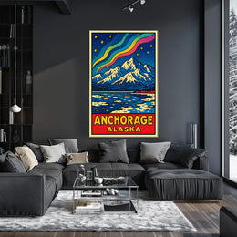 Anchorage, Alaska A Vibrant Landscape Poster