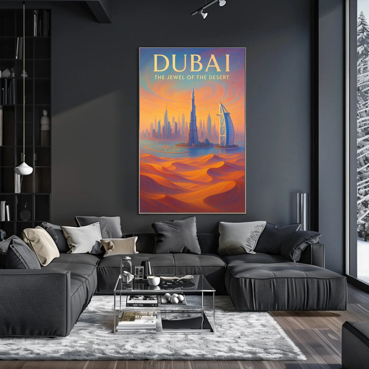 Dubai Jewel Of The Desert Poster For Modern Home Decor