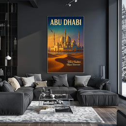Abu Dhabi Where Tradition Meets Poster