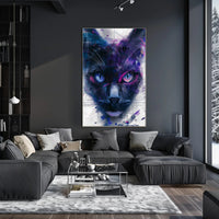 Cosmic Feline Art Print Poster for Home Decor and Wall Art PosterGoat