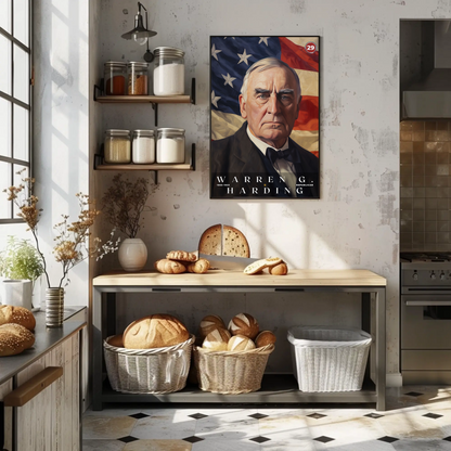 Warren Harding 29th President Of The United States Portrait