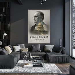 William McKinley 25th President of the United States Reflections Poster