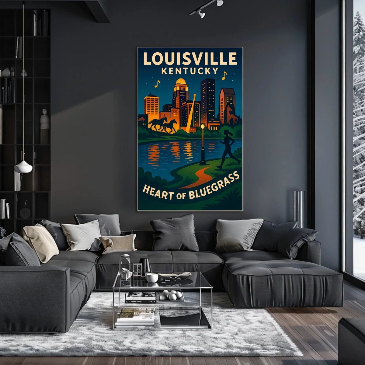 Louisville, Kentucky Heart of Bluegrass Poster