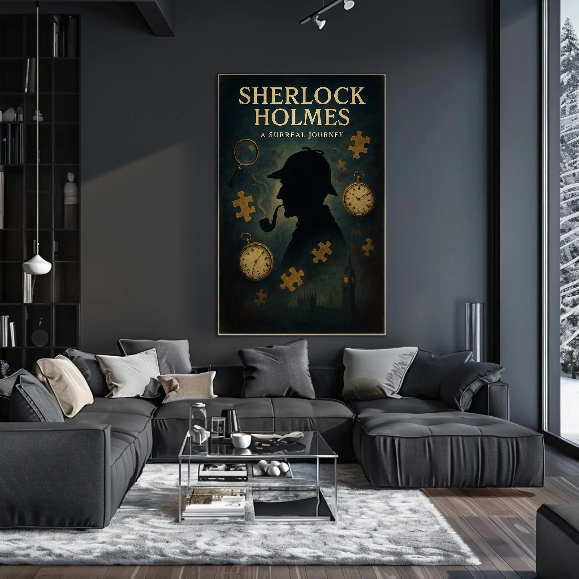Sherlock Holmes  A Surreal Journey Poster PosterGoat