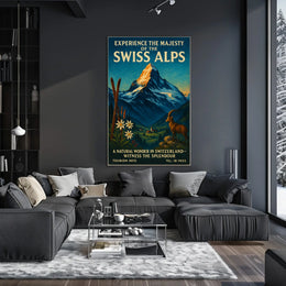 Experience the Majesty of the Swiss Alps Poster