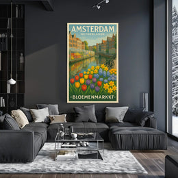 Amsterdam Bloemenmarkt Poster