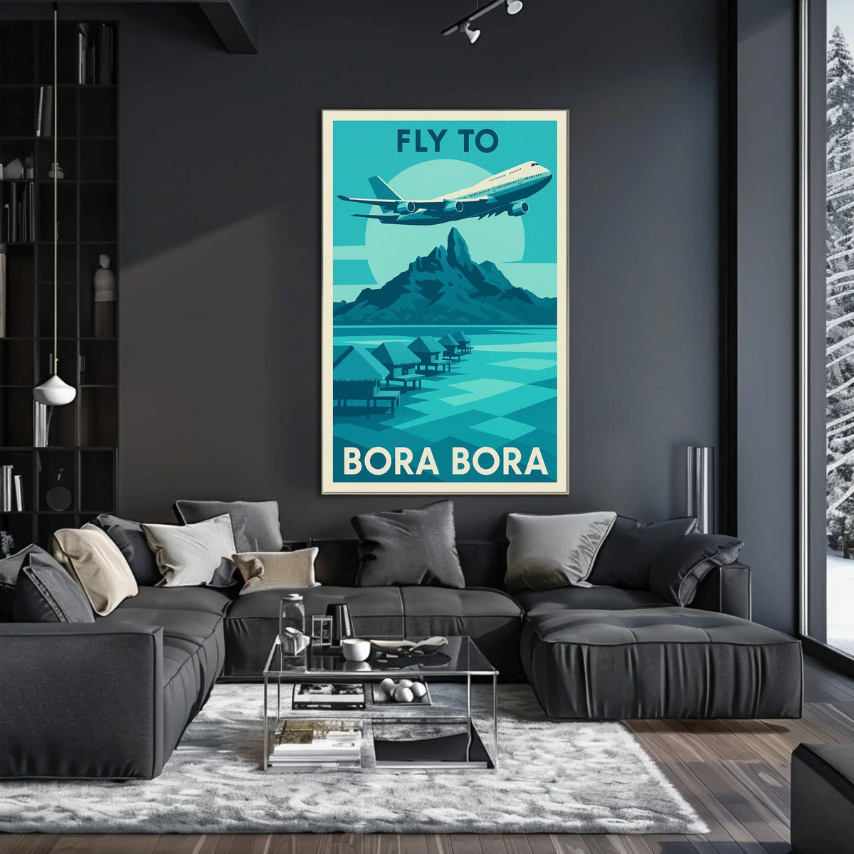 Fly to Bora Bora Poster