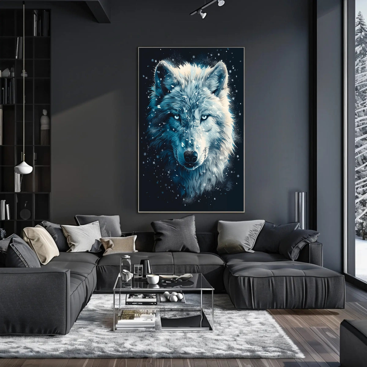 The Majestic Wolf Poster