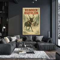 Reindeer Biathlon Poster