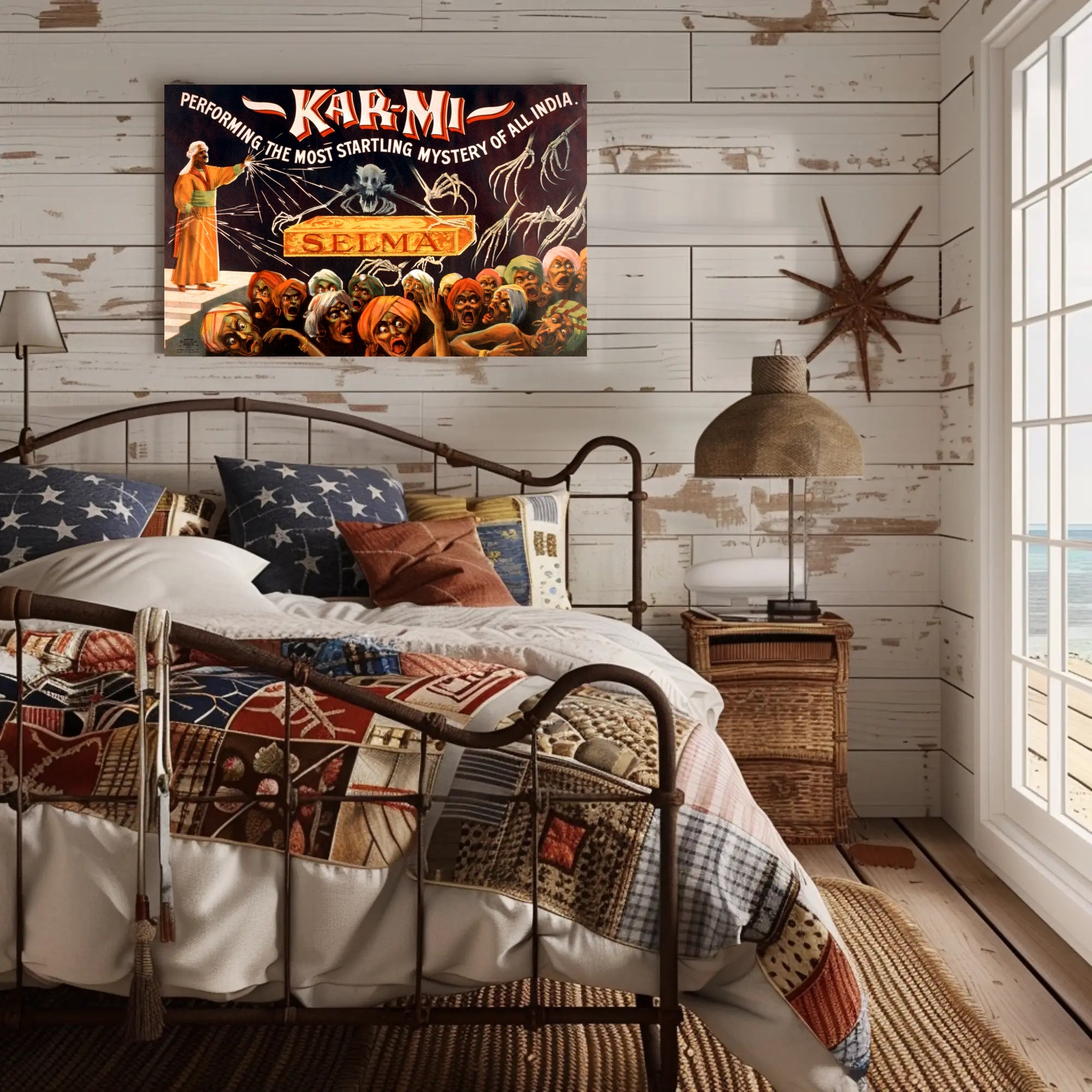 Kar-Mi Illusionist Vintage Magic Cultural Poster