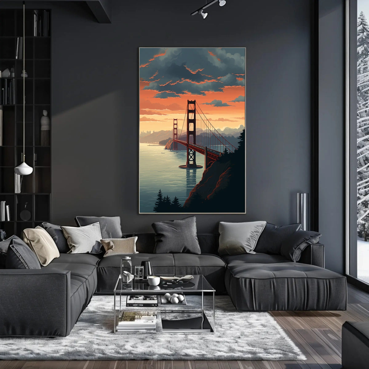 Golden Gate Suspension Bridge Art Print - Travel Poster