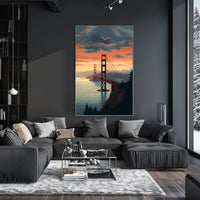 Golden Gate Suspension Bridge Art Print - Travel Poster