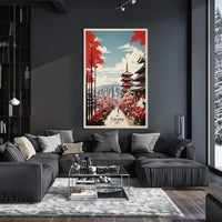 Fukuoka Harmony: Traditional Meets Modern Cultural or Heritage Poster