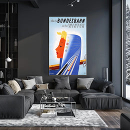 Journey With The Bundesbahn Into Winter Poster