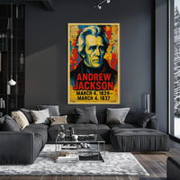 Andrew Jackson 7th President of the United States Street Art Mashup Poster