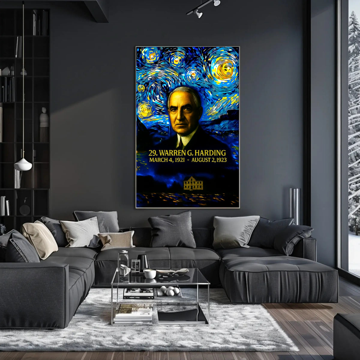 Warren G. Harding 29th President of the United States Presidential Masterpiece Series Poster