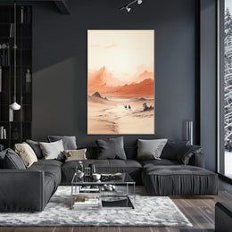 Desert Vistas Middle Eastern Cultural Landscape Poster