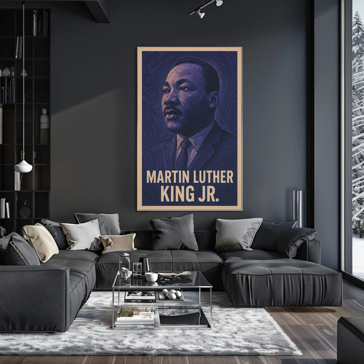 Martin Luther King Jr. A Visionary Poster