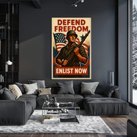 Defend Freedom Enlist Now Poster