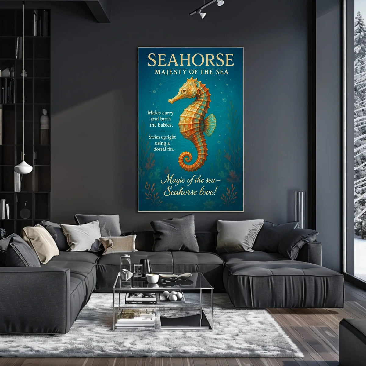 Seahorse Majesty of the Sea Poster