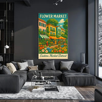 Flower Market Eastern Market Detroit Poster